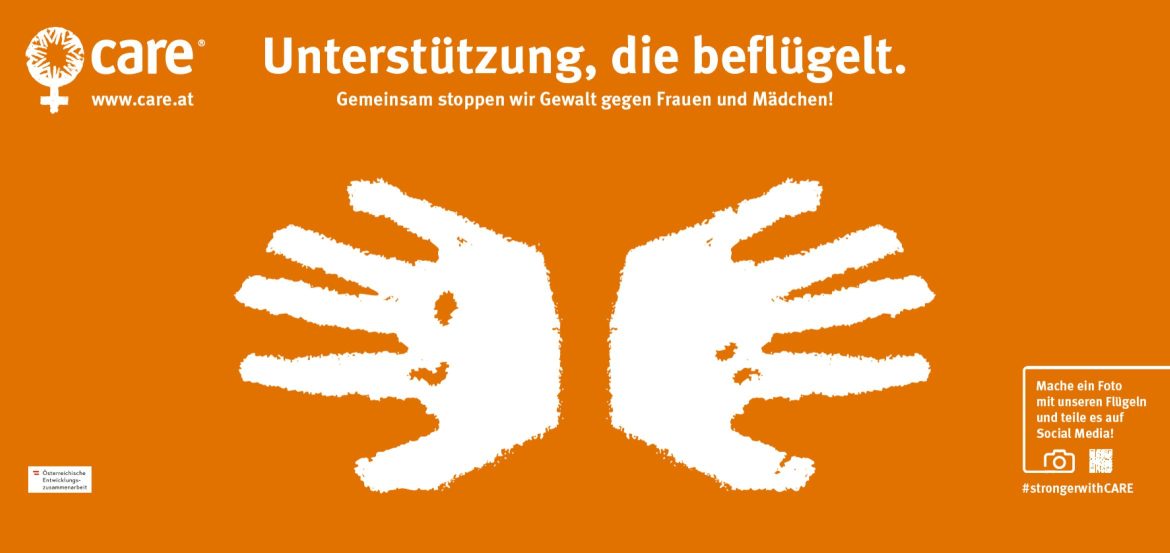 CARE Kampagne 16days Unterstützung, die beflügelt