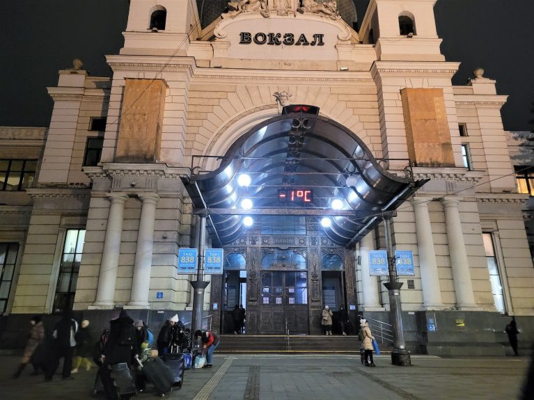 Bahnhof in Lwiw, Ukraine